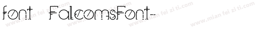 font   FalcomsFont字体转换